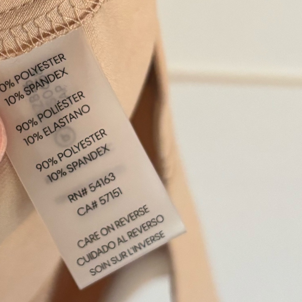 Karl Lagerfeld Crepe Sheath Dress in Tan Size 4 Midi length - Picture 6 of 9